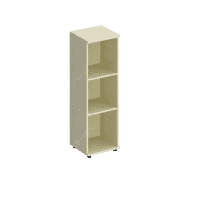  Стеллаж средний узкий К 425 (Комфорт) 400x380x1230 Дуб Шамони