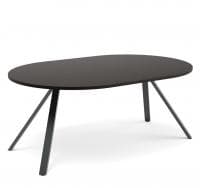  Стол переговоров L180 AS180 (Fermo Metal) 1800x1200x760 Венге