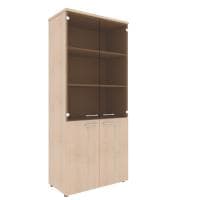  Шкаф высокий с тонированным стеклом XHC 85.2 (Xten) 850x430x1930 Бук Тиара