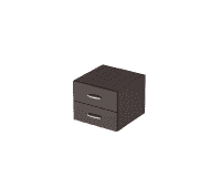  Подвесная тумба с двумя ящиками RC-2V R/L (Респект) 412х448х323 венге 