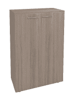  Шкаф широкий низкий КВ205 (Вектор) 818х400х1302 Честерфилд светлый 