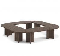  Стол переговоров Conference table 360x360 (lava) 3600x3600x760 Табак