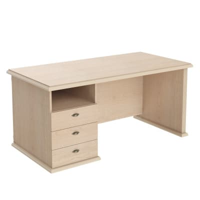  Стол руководителя однотумбовый RDT 168L (левый) (RAUT) 1600x800x750 Бук Тиара 