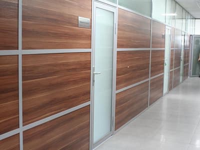 Глухие стационарные перегородки