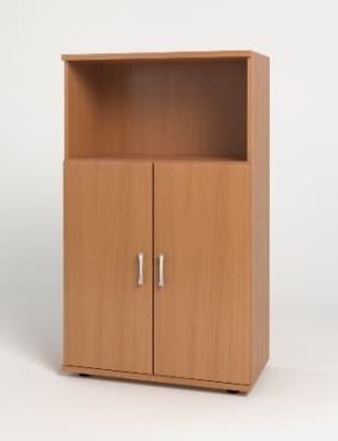  Шкаф средний (одна открытая полка) КМ12 (Монолит) 744х390х1252 Бук Бавария 
