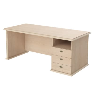  Стол руководителя однотумбовый (правый) RDT 188R (RAUT) 800x800x750 Бук Тиара 