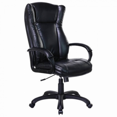  Кресло для руководителя BRABIX PREMIUM Boss EX-591, экокожа, черное 